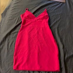 Pink mini dress